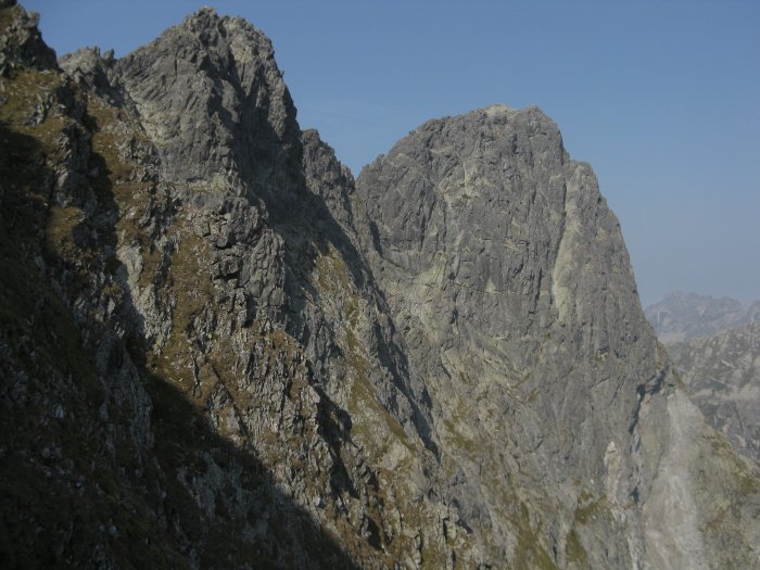 Mięguszowiecki Szczyt Wielki ze szlaku na Mięguszowiecką Przełęcz pod Chłopkiem