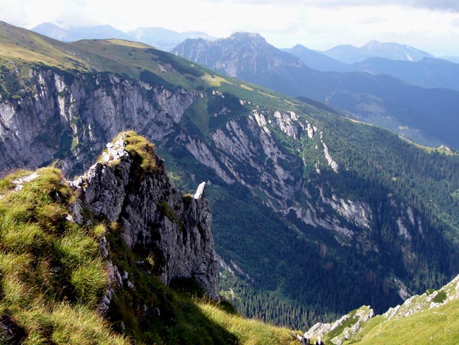 Kominiarski Wierch widok z Czerwonego Grzbietu