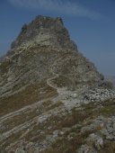 Tatry - Przełęcz pod Chłopkiem widok na Pośredni Szczyt Mięguszowiecki
