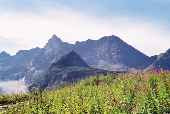 Tatry zdjęcia - Świnica i Kościelec widok z Doliny Gąsienicowej