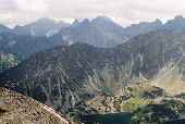 Tatry zdjęcia - Skrajny Granat widok na Dolinę Pięciu Stawów i Tatry Wysokie